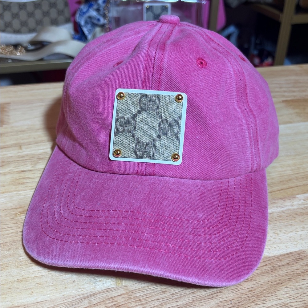 New Hat with Upcycled Gucci Canvas